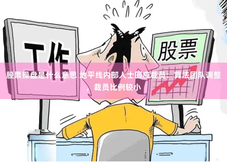 股票操盘是什么意思 地平线内部人士回应裁员：算法团队调整，裁员比例较小