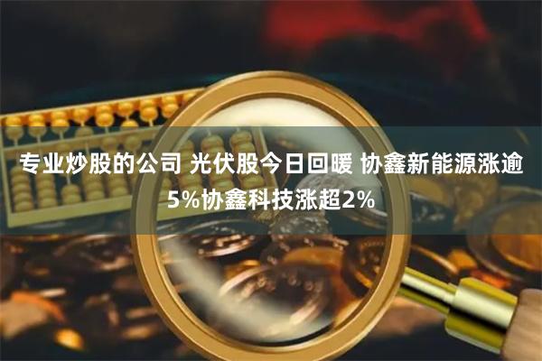 专业炒股的公司 光伏股今日回暖 协鑫新能源涨逾5%协鑫科技涨超2%
