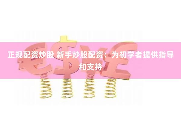 正规配资炒股 新手炒股配资：为初学者提供指导和支持